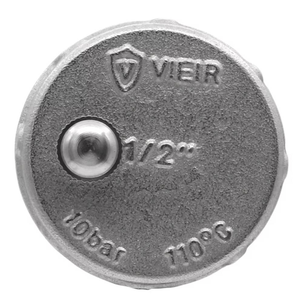 Воздухоотводчик VIEIR прямой 1/2" никель PF500 (100/1)