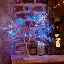 ULD-T3550-054-SWA WHITE-BLUE IP20 FROST Дерево светодиодное Морозко. 50 см. 54 светодиода. Синий и белый свет. Провод белый. TM Uniel.