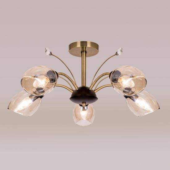 CL108155 Комета Бронза+Дымч. Св-к Люстра