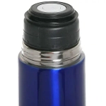 Термос с металлической колбой 1000 мл «Серп и молот» синий