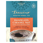 Teeccino, Жареный травяной чай, одуванчик и карамель, без кофеина, 10 чайных пакетиков, 60 г (2,12 унции)