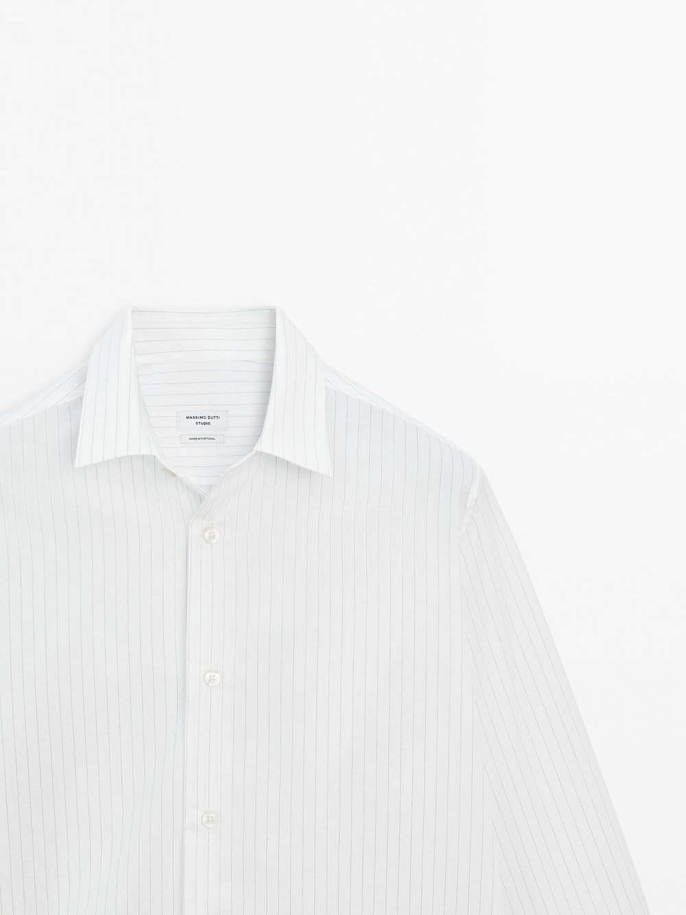 Massimo Dutti Широкая рубашка - Студия,  белый