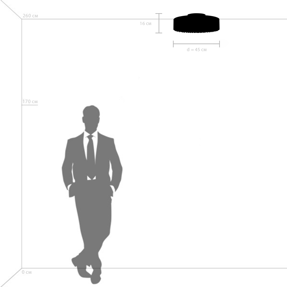 701021 Люстра FARAONE 24W LED 1839LM БРОНЗА 3000K
