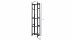 Стеллаж 5 полок - аналог IKEA/IVAR/ИВАР/УДОРА/ ИКЕА,  49x210x30см, черный