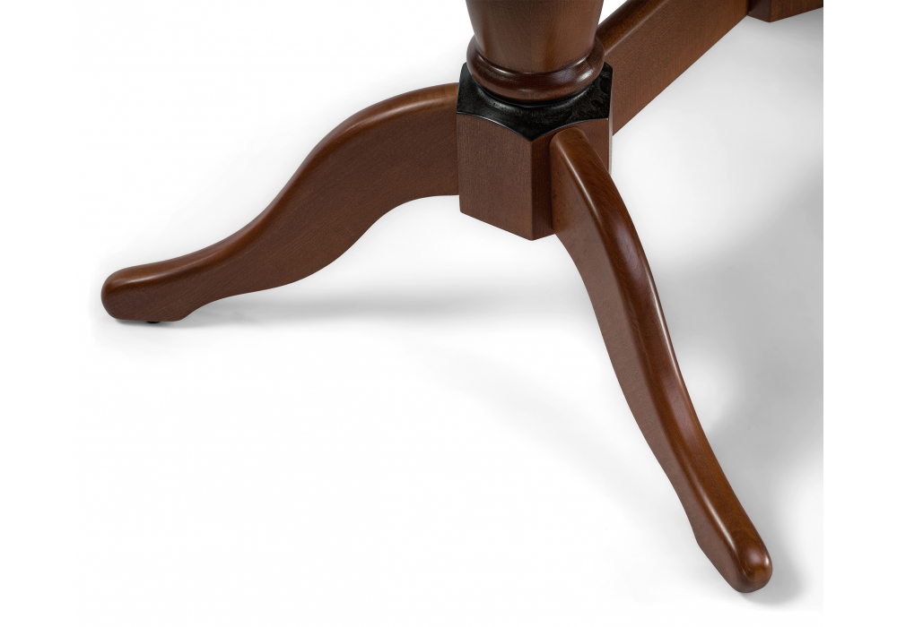 Стол деревянный Woodville Кантри 120 орех с коричневой патиной