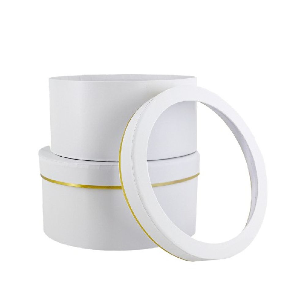 Набор шайба с окном/2шт D25хH12 см, D23хH11см (Белый)