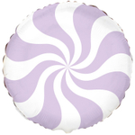 Шар Фольгированный Конфета лиловая пастель (Сиреневый)