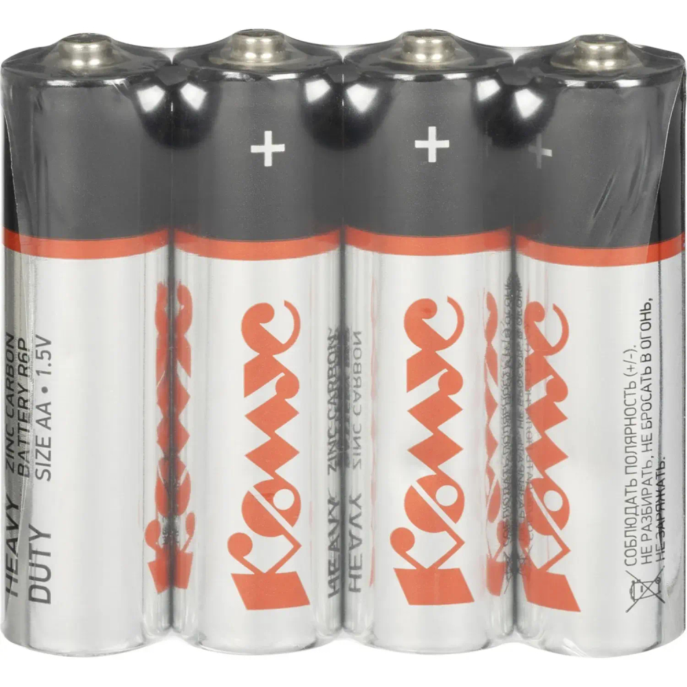 Батарейка Комус AA/R6 S4 уп/4шт