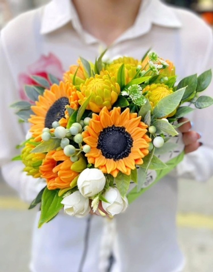 «Букет Подсолнухов, сумочка»