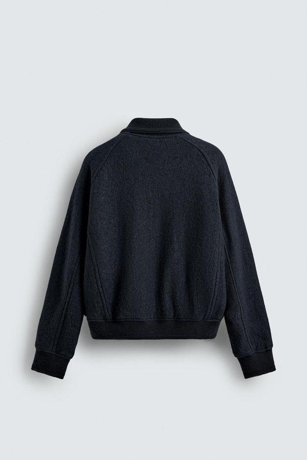 ZARA КУРТКА С ВОРОТНИКОМ И РУБЧИКОМ, МОРСКОЙ СИНИЙ