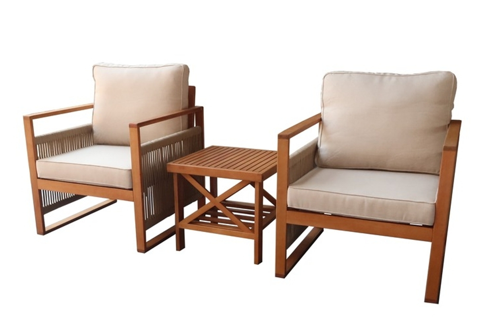 Набор садовой мебели из эвкалипта, 3 предмета, TP2116.0.1