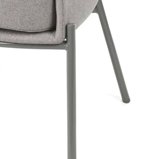 Кресло Wally Metal серое 