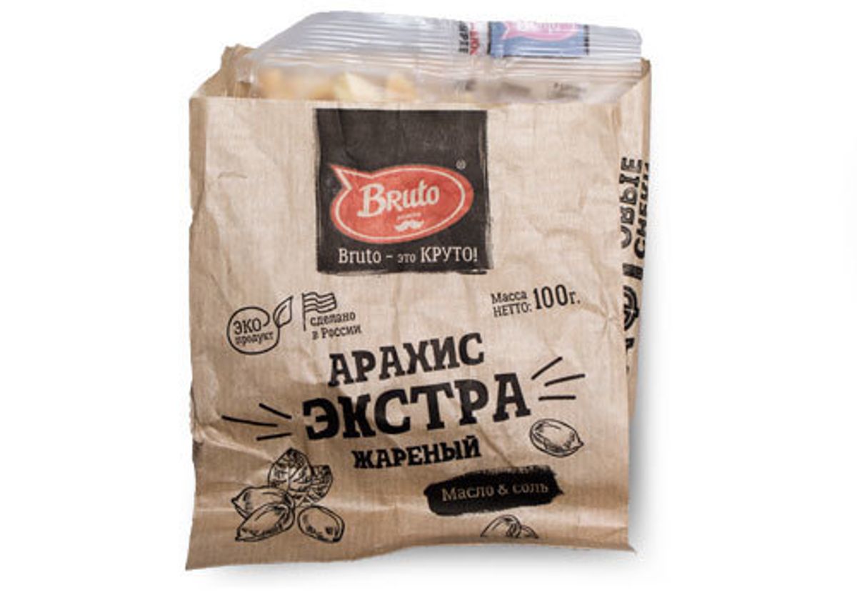 Арахис отборный жареный Bruto, 100г