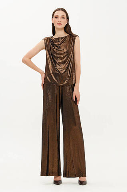 31208 Брюки женские (золотисто-черный)