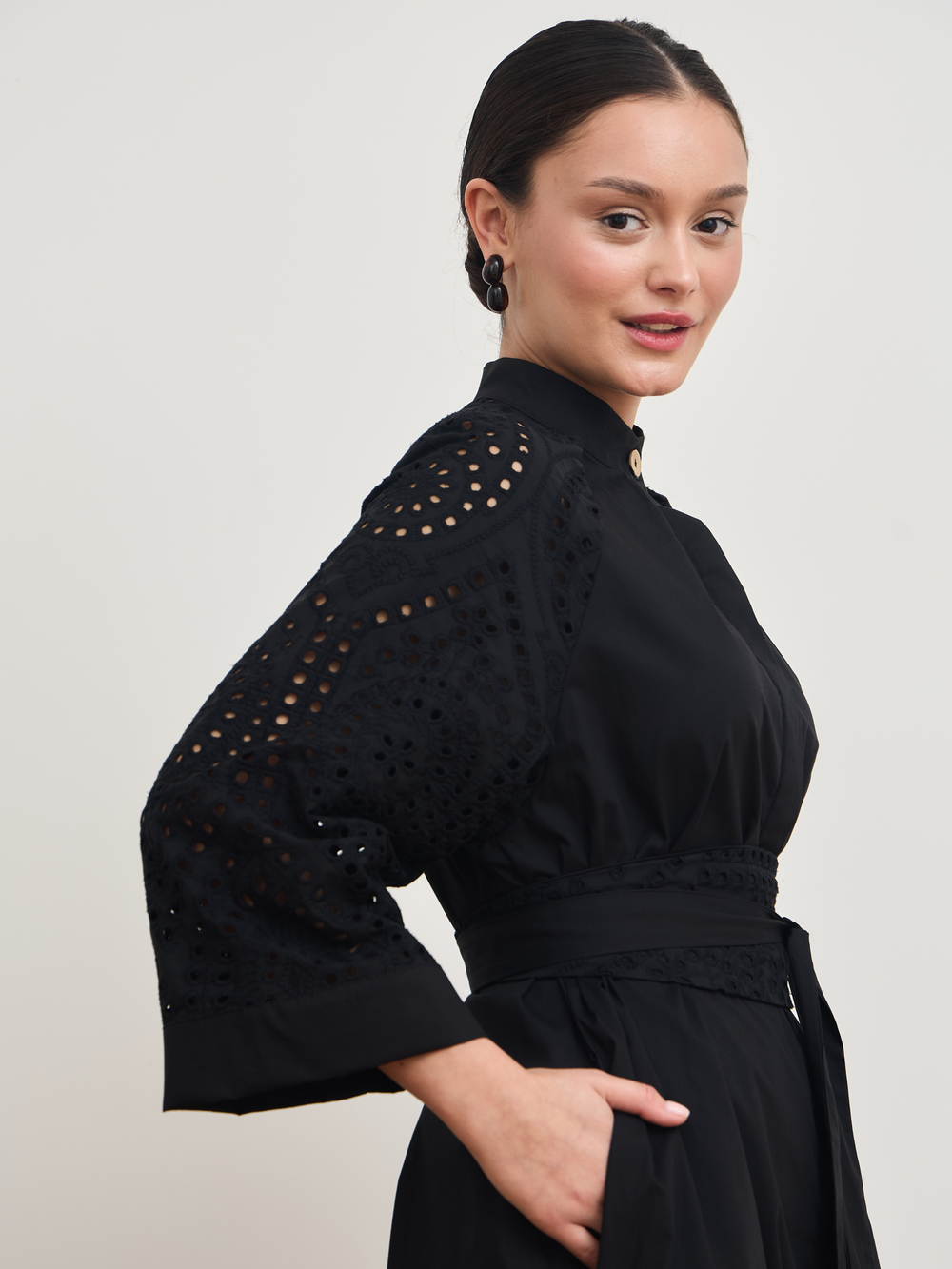 Платье кимоно ажурное