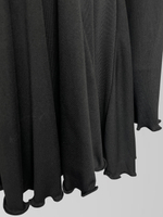 Платье SC однотонное короткое с длинным рукавом и расклешенной юбкой