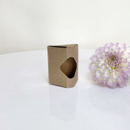 Крафт коробка для автодиффузора с окном