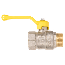 Кран шаровой латунный LD Pride 47.20.В-Н.Р GAS Ду20 Ру40 вн-нр (рычаг)