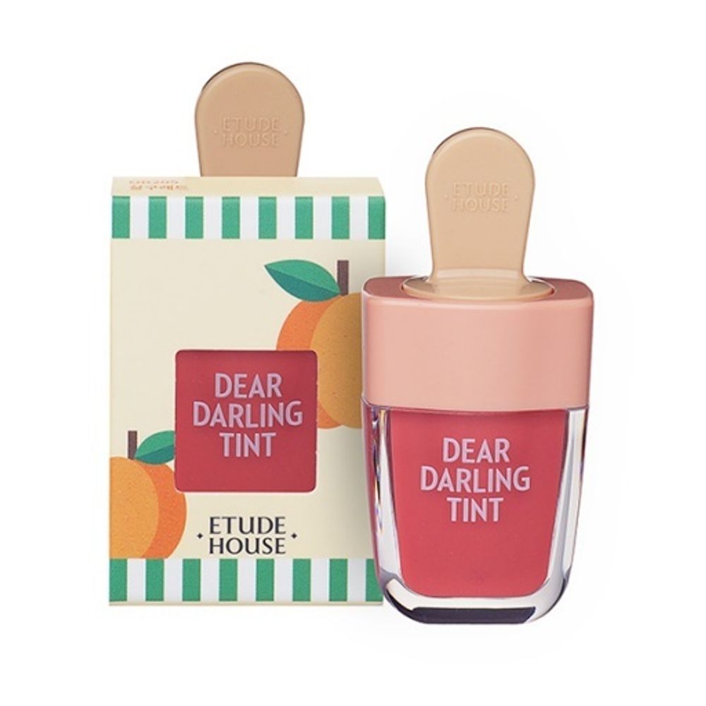 Etude House Тинт для губ увлажняющий гелевый - Dear darling water gel tint red bean red, 4,5г