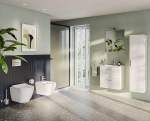 Унитаз подвесной Vitra Mia Round 9856B003-7200 безободковый, с инсталляцией, с крышкой микролифт, кнопка хром матовый