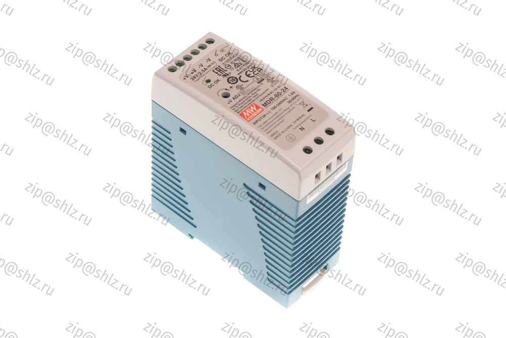 Блок питания 24B, 2,5A, 60Bт Mean Well MDR-60-24
