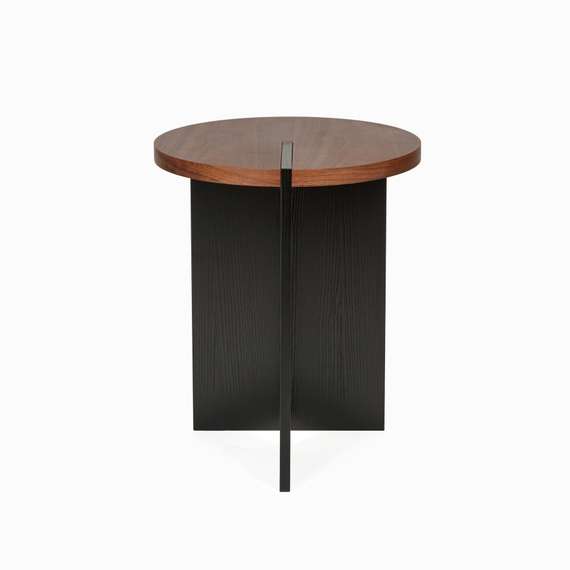 Журнальный стол Walnut Grove Ø40х48 см, меламин, шпон ореха