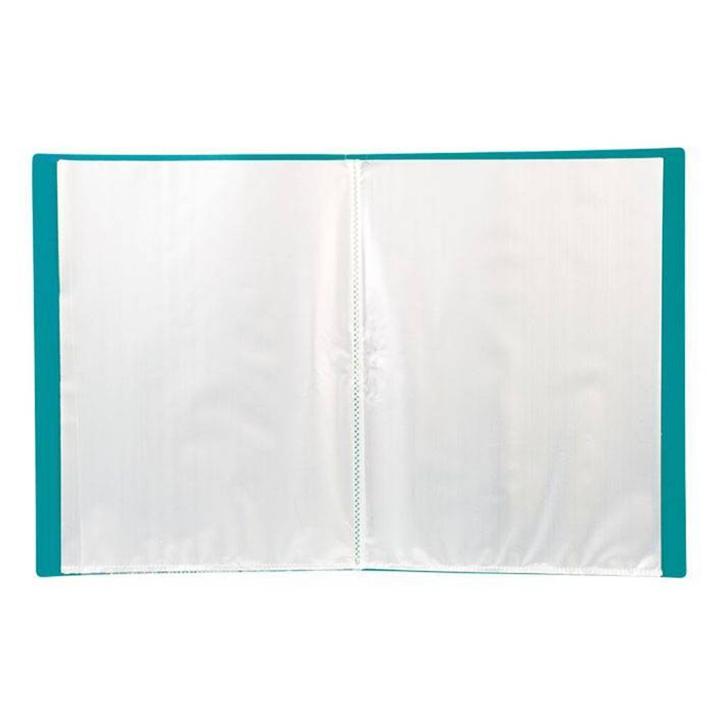 Папка с файлами LITE А4 30 файлов зелен. пластик 500 мкм