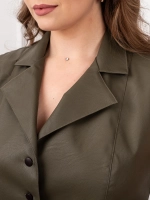 Жилет кожаный офисный