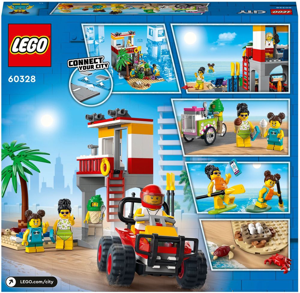 Конструктор LEGO City Community 60328 Пост спасателей на пляже