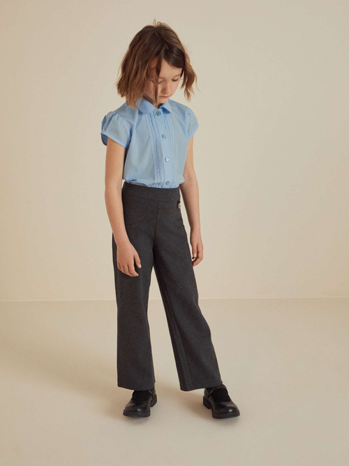 Брюки без застежки школьные Next 542-444, Темно-серый