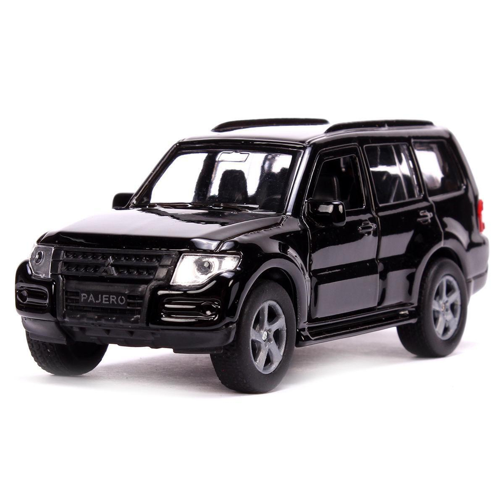 Модель ин. мет. "Mitsubishi Pajero" 12см. черный, откр.дв, баг, коробка SB-17-61-MP-N(BL)-WB (Технопарк)