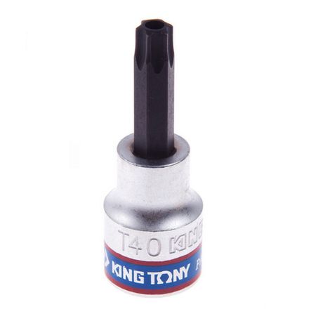 Цена на KING TONY (302740) Насадка (бита) торцевая 3/8", L = 50 мм, TORX с отверстием, T40