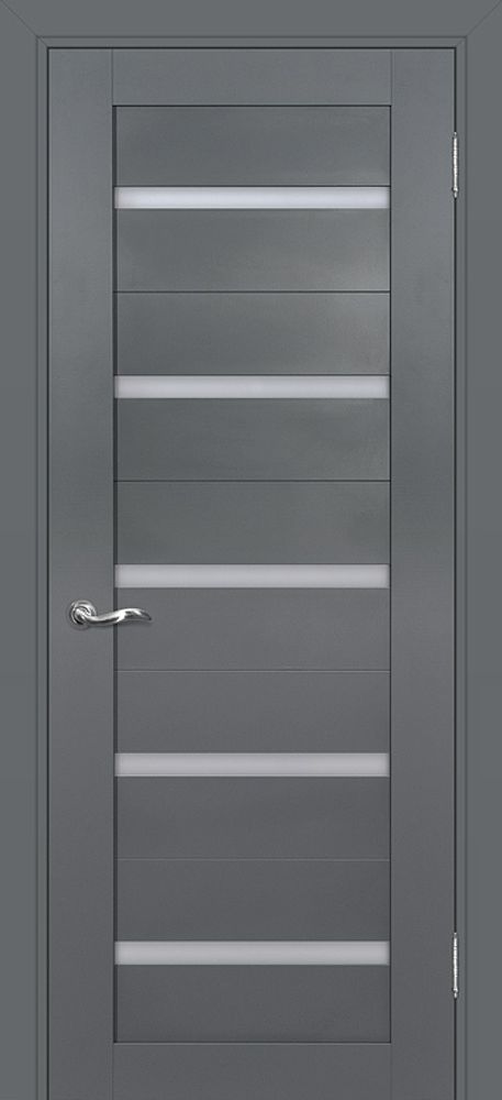 Дверь PSC-7 / Цвет Графит / белый сатинат / Двери PROFILO PORTE