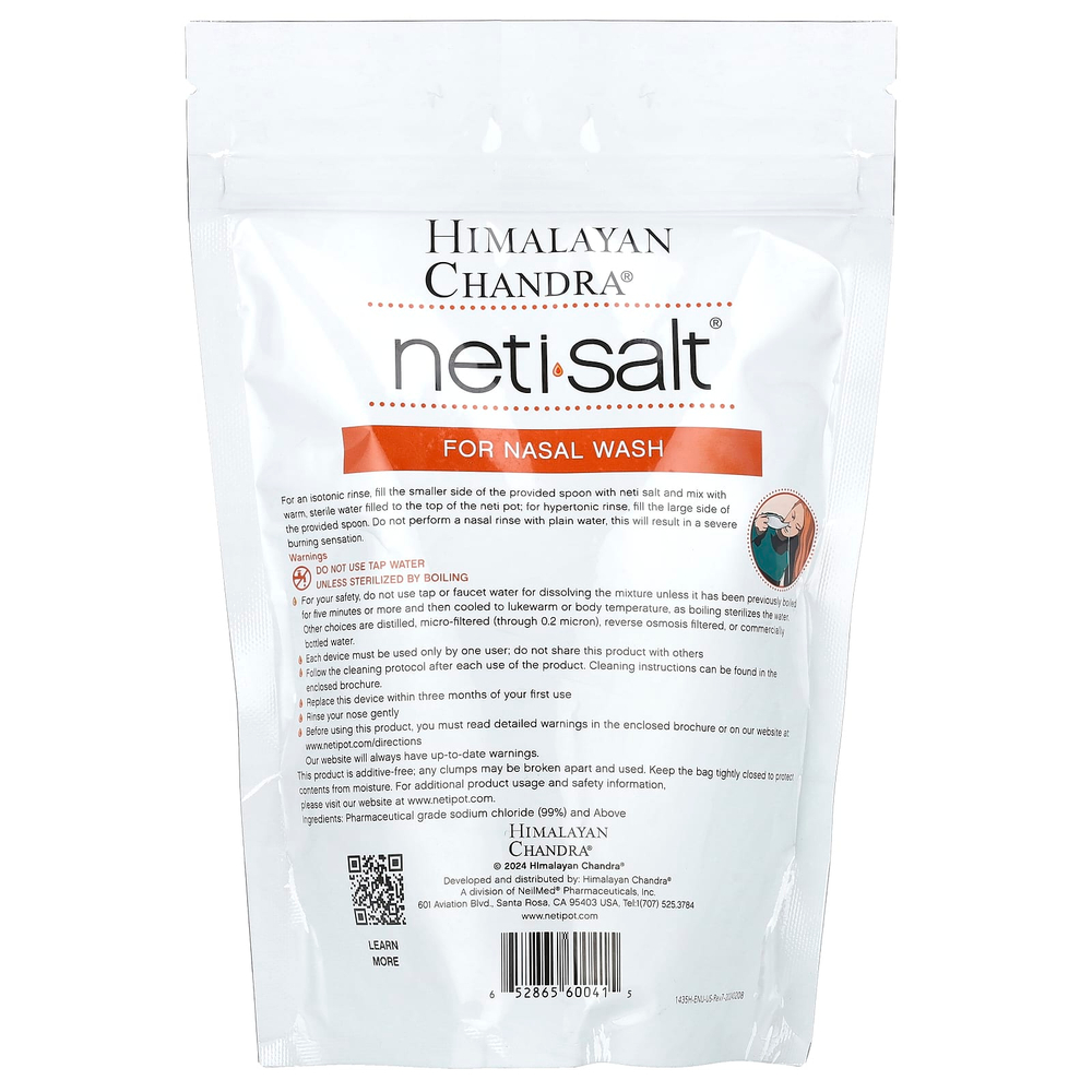 Himalayan Chandra, Neti Salt, соль для промывания носа, 680,3 г (1,5 фунта)