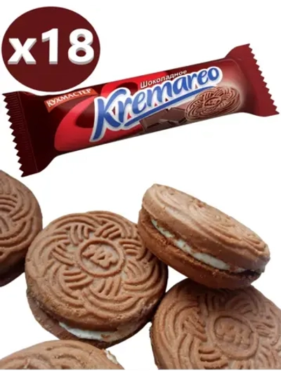 Печенье Kremareo шоколадное 100 г * 18 шт