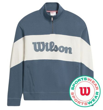 Мужская теннисная кофта Wilson Parkside 1/2 Zip Pullover - разноцветный