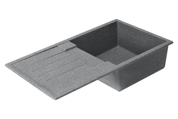 Кухонная Мойка Верона Одинарная с Крылом Серая NEW