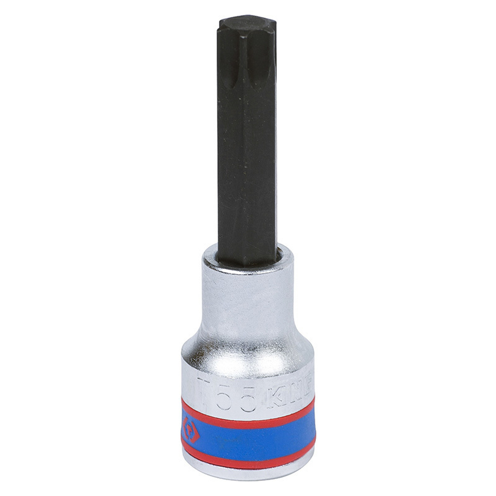 KING TONY (403355) Насадка (бита) торцевая 1/2", L = 80 мм, TORX, T55