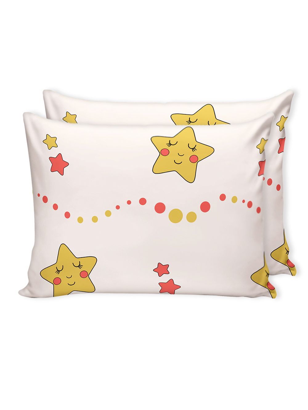 Постельное белье перкаль Сказка "Летние звезды/Летние звезды" 2-спальное Наволочка 50х70 см 2 шт Простынь 240x215 см Пододеяльник 175x215 см