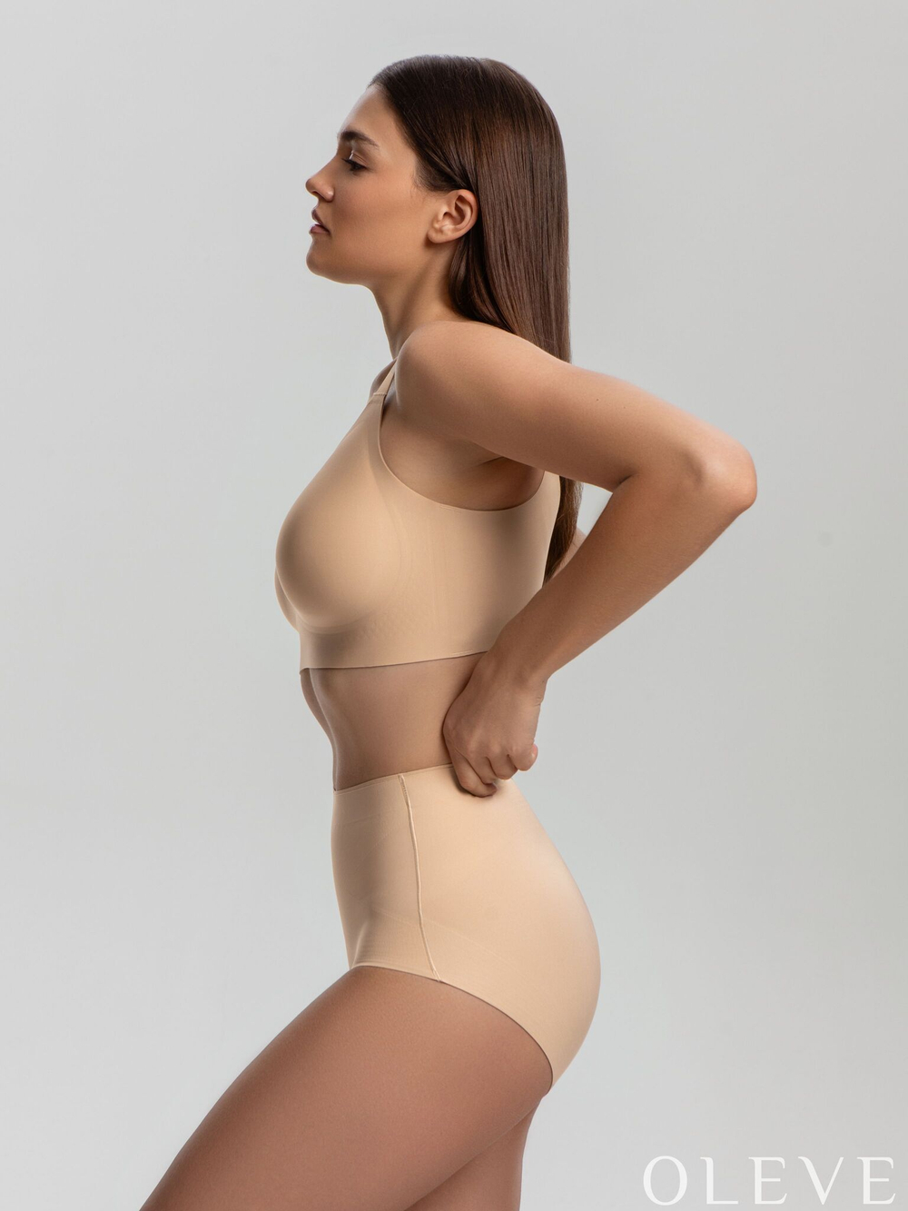 Бесшовные утягивающие трусы слипы Plus Size