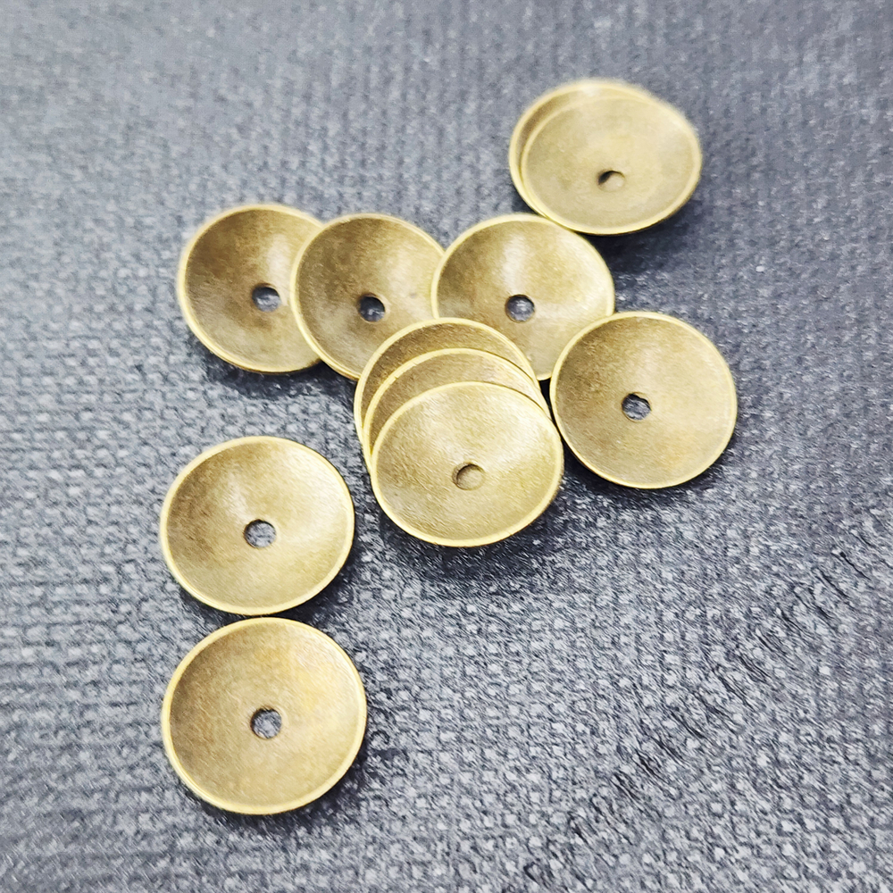 Шапочка для бусин, 12мм, античная бронза