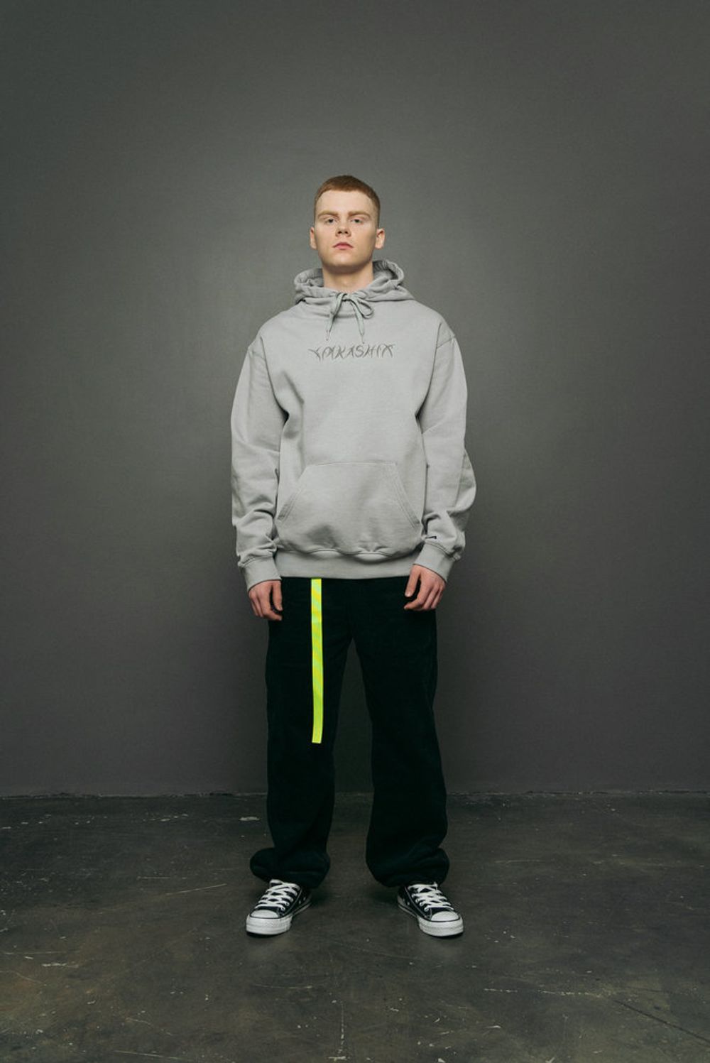 Худи YMKASHIX Hellcome Firedise Серый