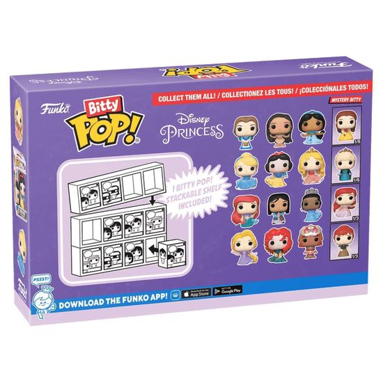 Фигурка Funko Bitty POP! Disney Princess S2 Belle+Pocahontas+Jasmine+Mystery (1 of 4) 4PK 73028 (00055302/270125/0012158/13, Китай)