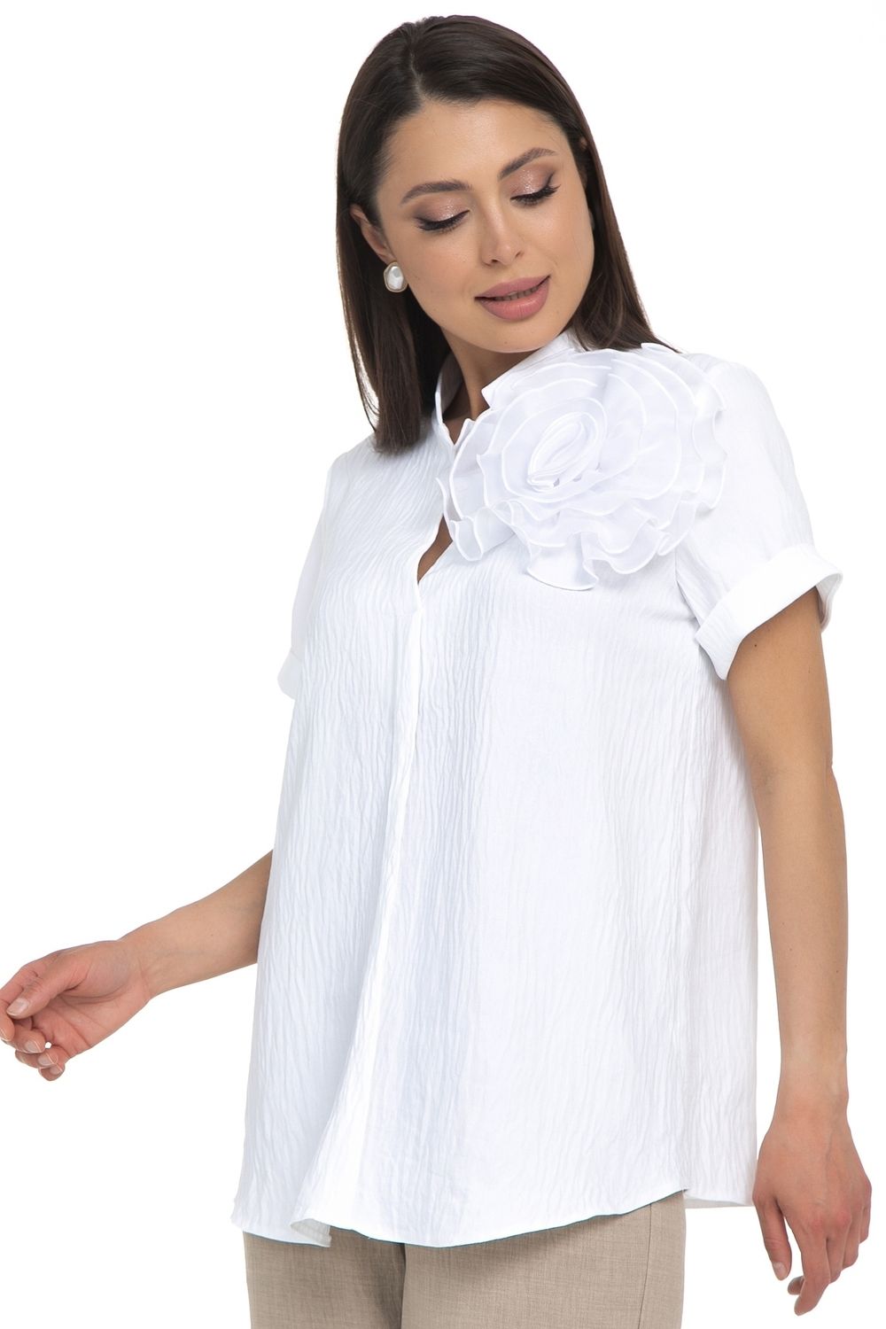 Блуза Нежность (лён,вайт) Diolche (Акция)