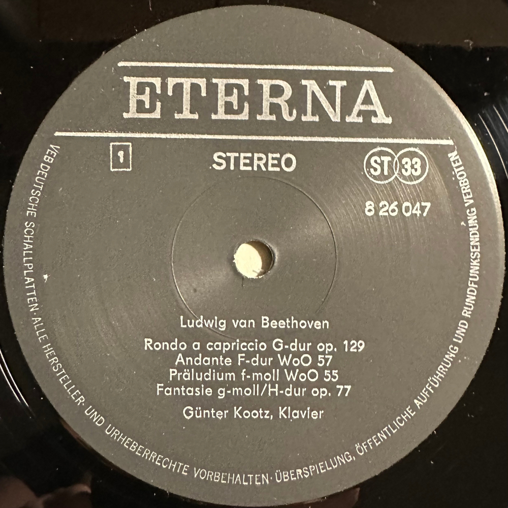 Бетховен - Пьесы для фортепиано (Германия 1975г.)