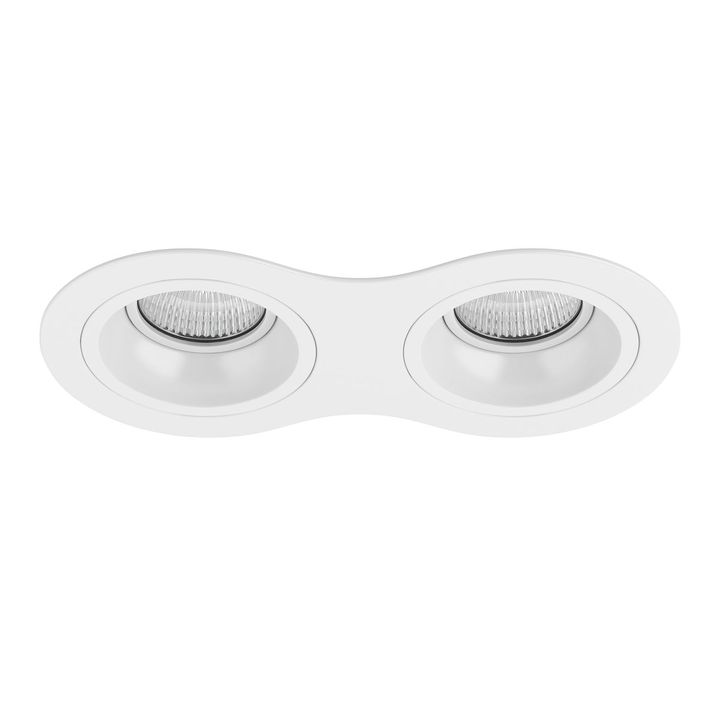 Комплект из светильников и рамки Lightstar Domino Round (214626+214606+214606) D6260606