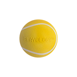 Playology жевательный мяч SQUEAKY CHEW BALL 8 см для собак средних и крупных пород с пищалкой и с ароматом курицы, цвет желтый