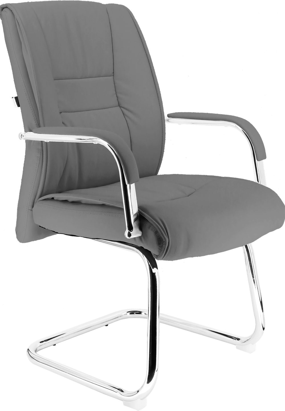 Кресло для посетителей Everprof Kent CF Экокожа Серый