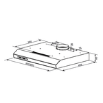 Кухонная вытяжка HOMSair HORIZONTAL 60 черный фото 2