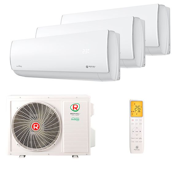 Мультисплит система на 3 комнаты Royal Clima RCI-PFF09HN x 3 / 3TFM-25HN/OUT